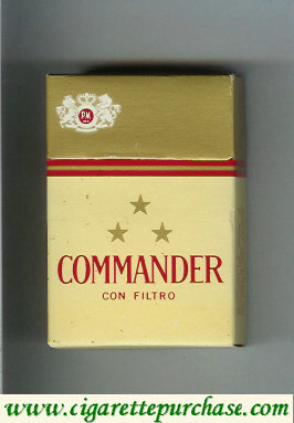 Commander Con Filtro cigarettes gold